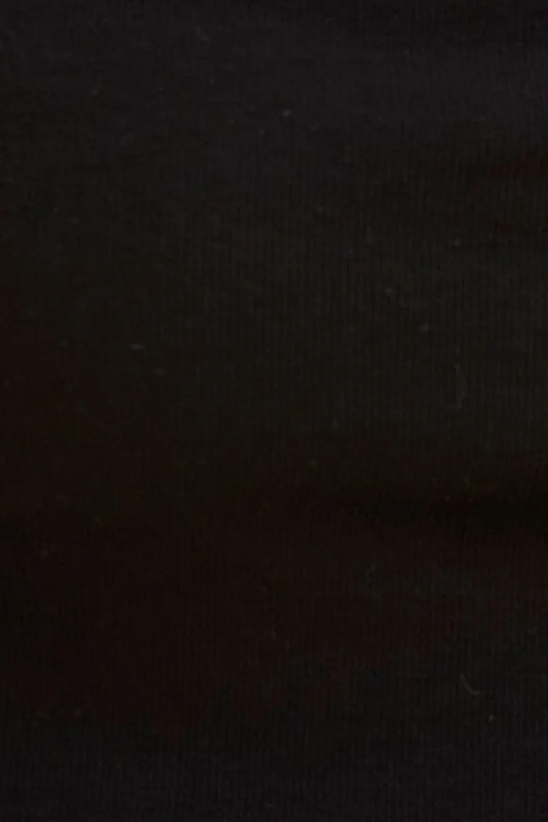 Black Bandeau Singlet Top Cotton Stretch