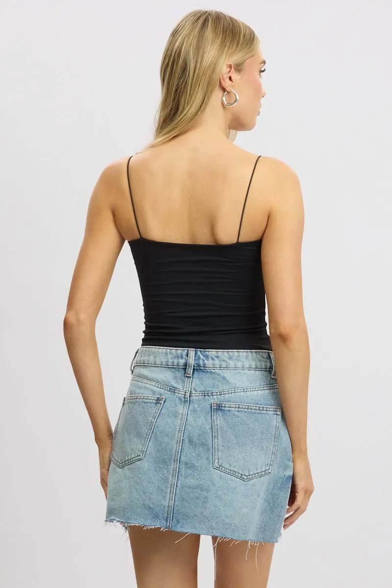 Black SuperSoft Singlet Double Layer