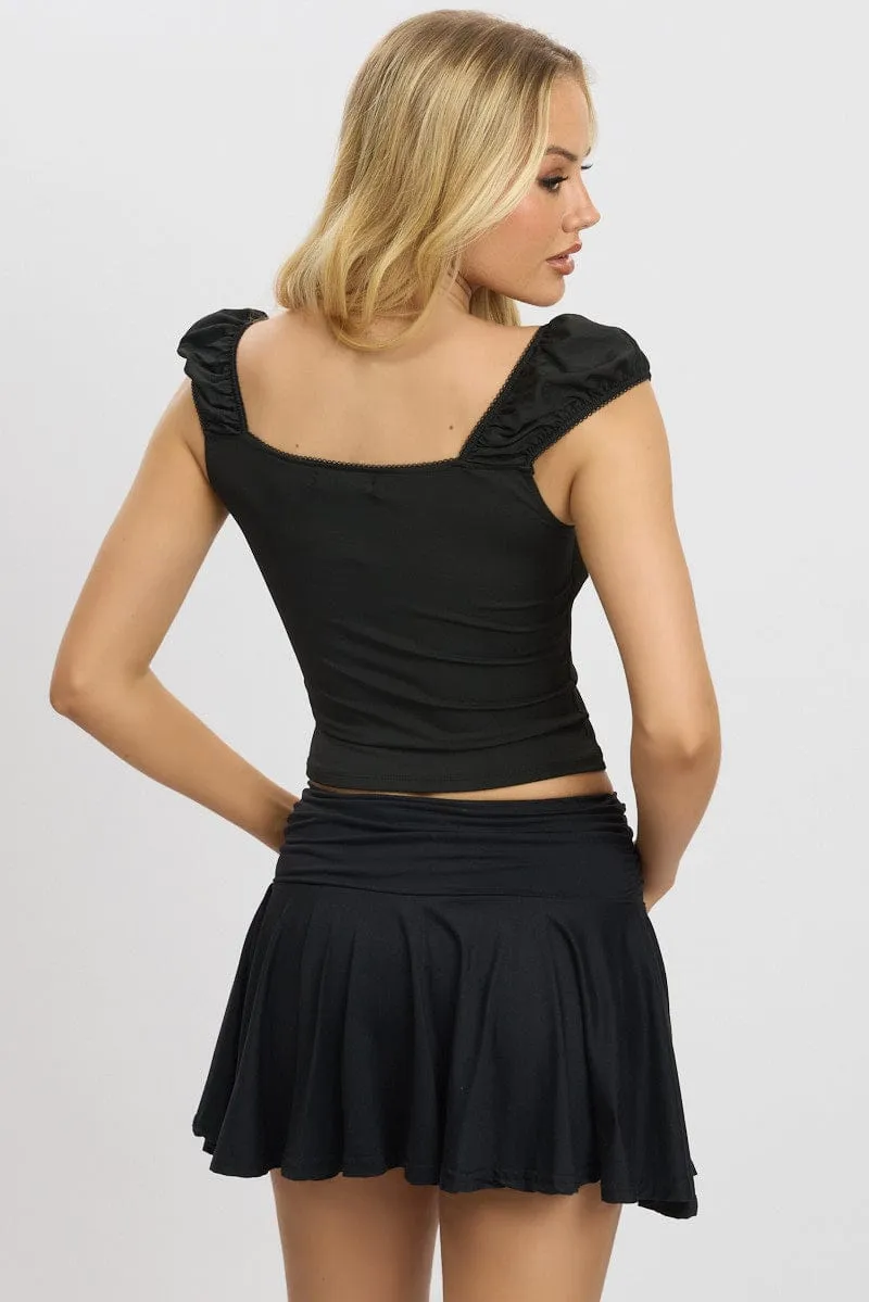 Black Top Short Sleeve