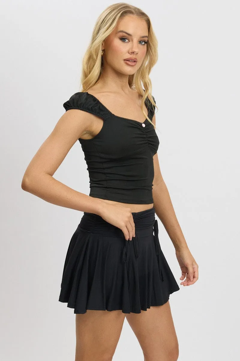 Black Top Short Sleeve