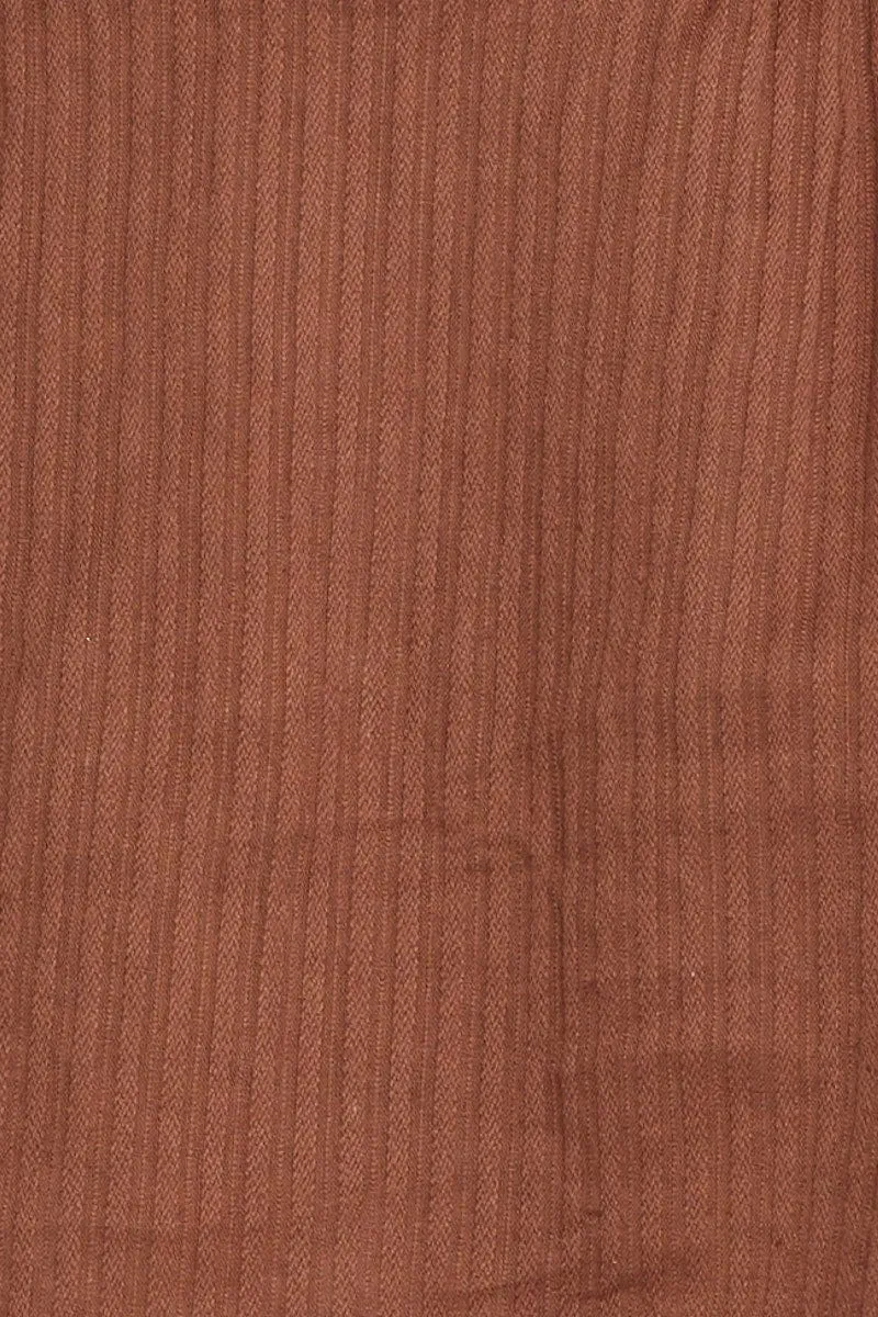 Brown Singlet Top Sleeveless V-Neck