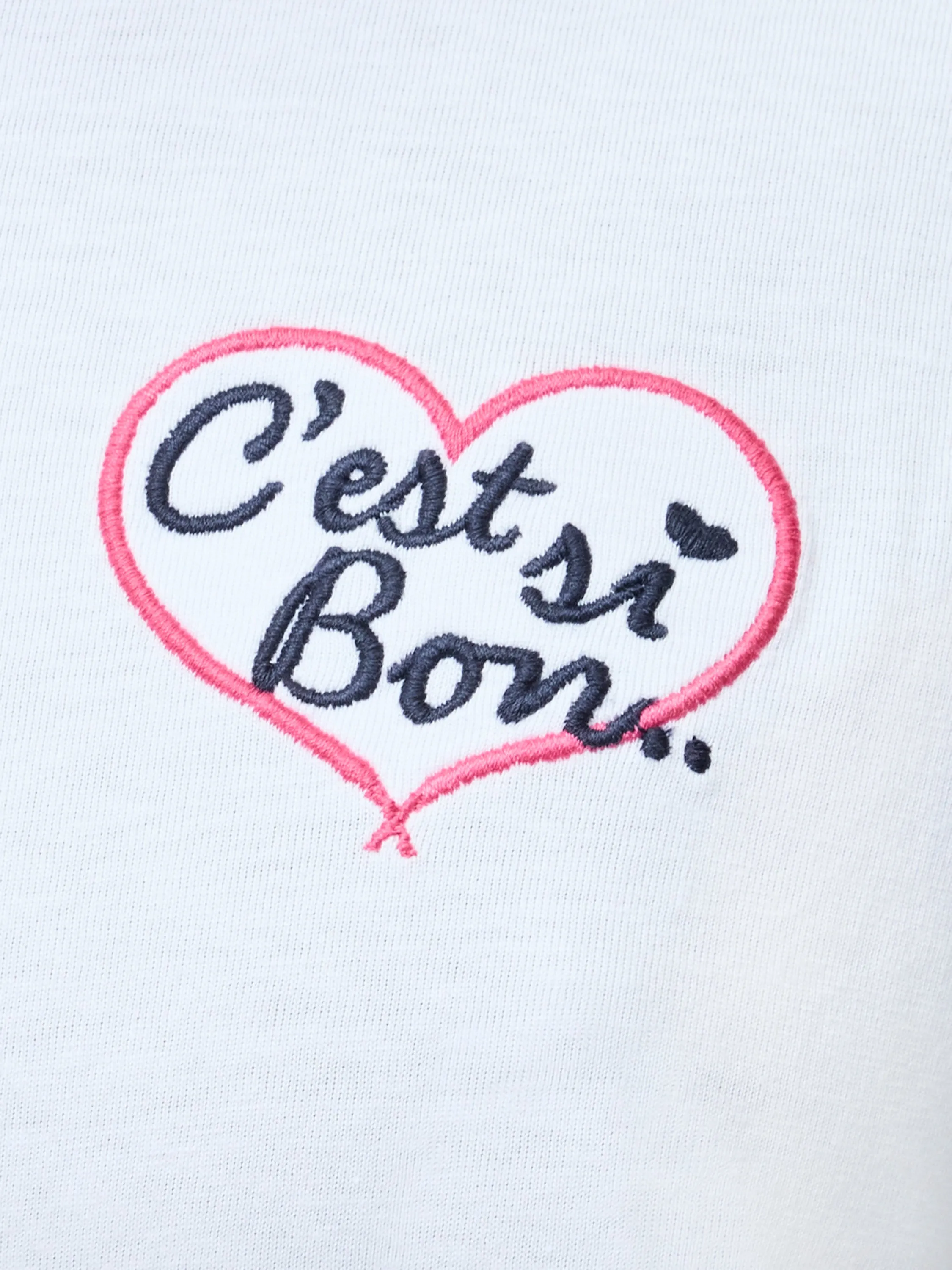 C'st Si Bon Embroidered Graphic T-Shirt