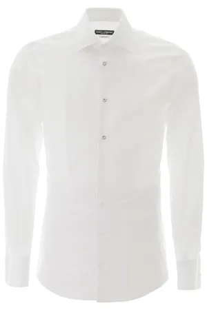 Dolce & Gabbana Fitted Tuxedo Shirt
