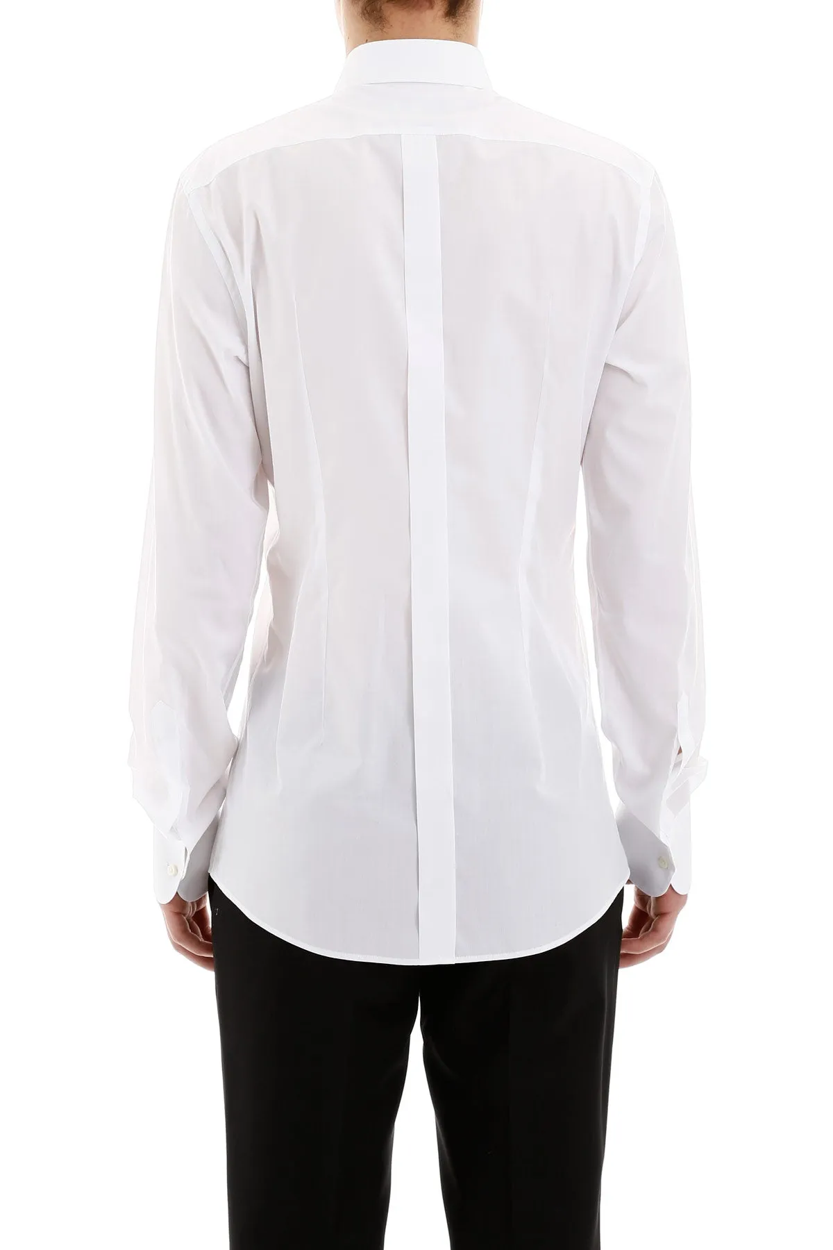Dolce & Gabbana Fitted Tuxedo Shirt