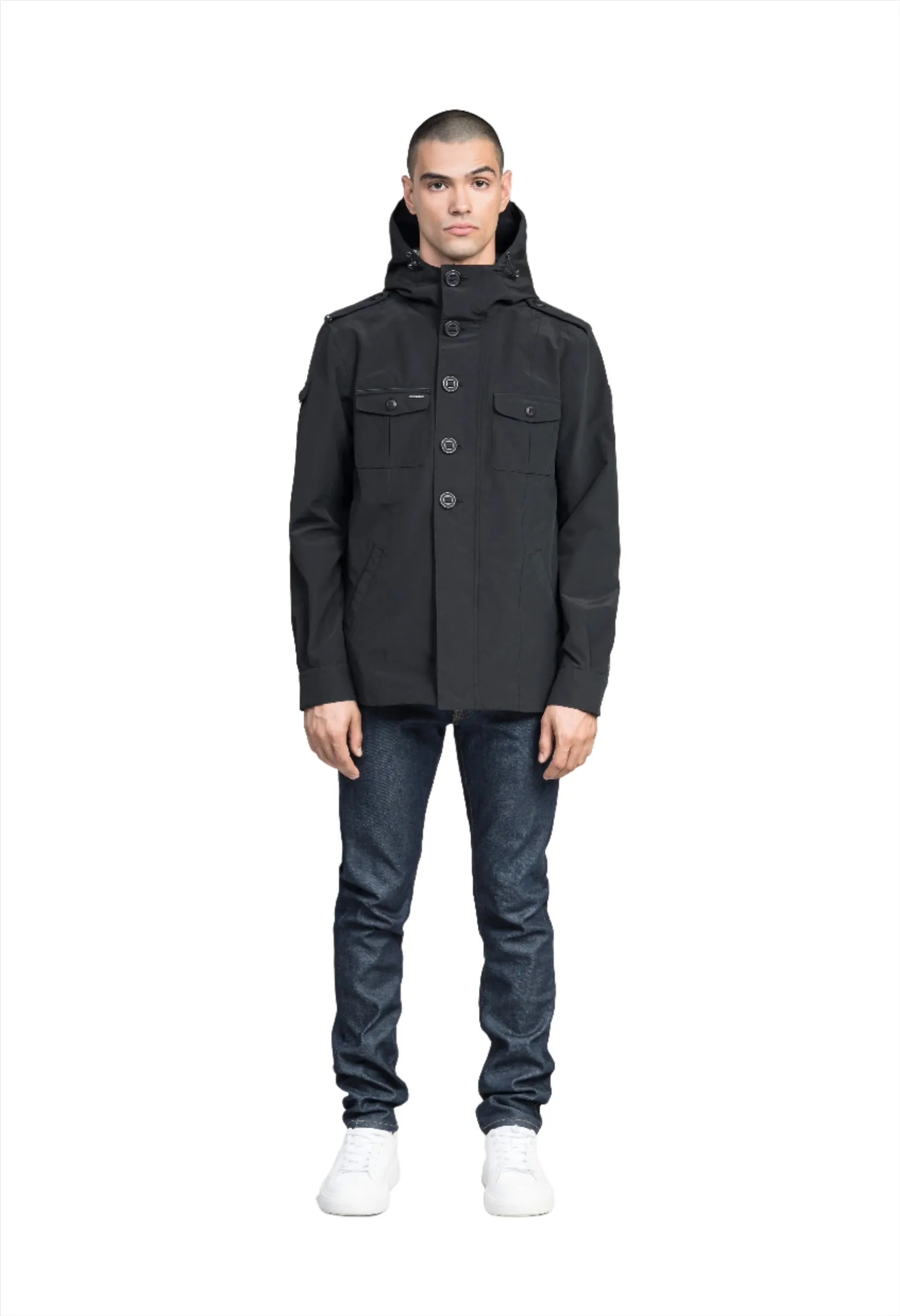 Fisherman Men's Lightweight Tech Jacket Black