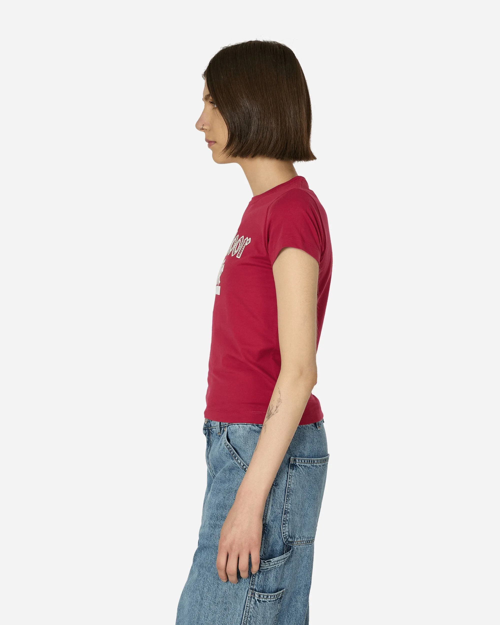 Fitted Rhinestone T-Shirt Pink