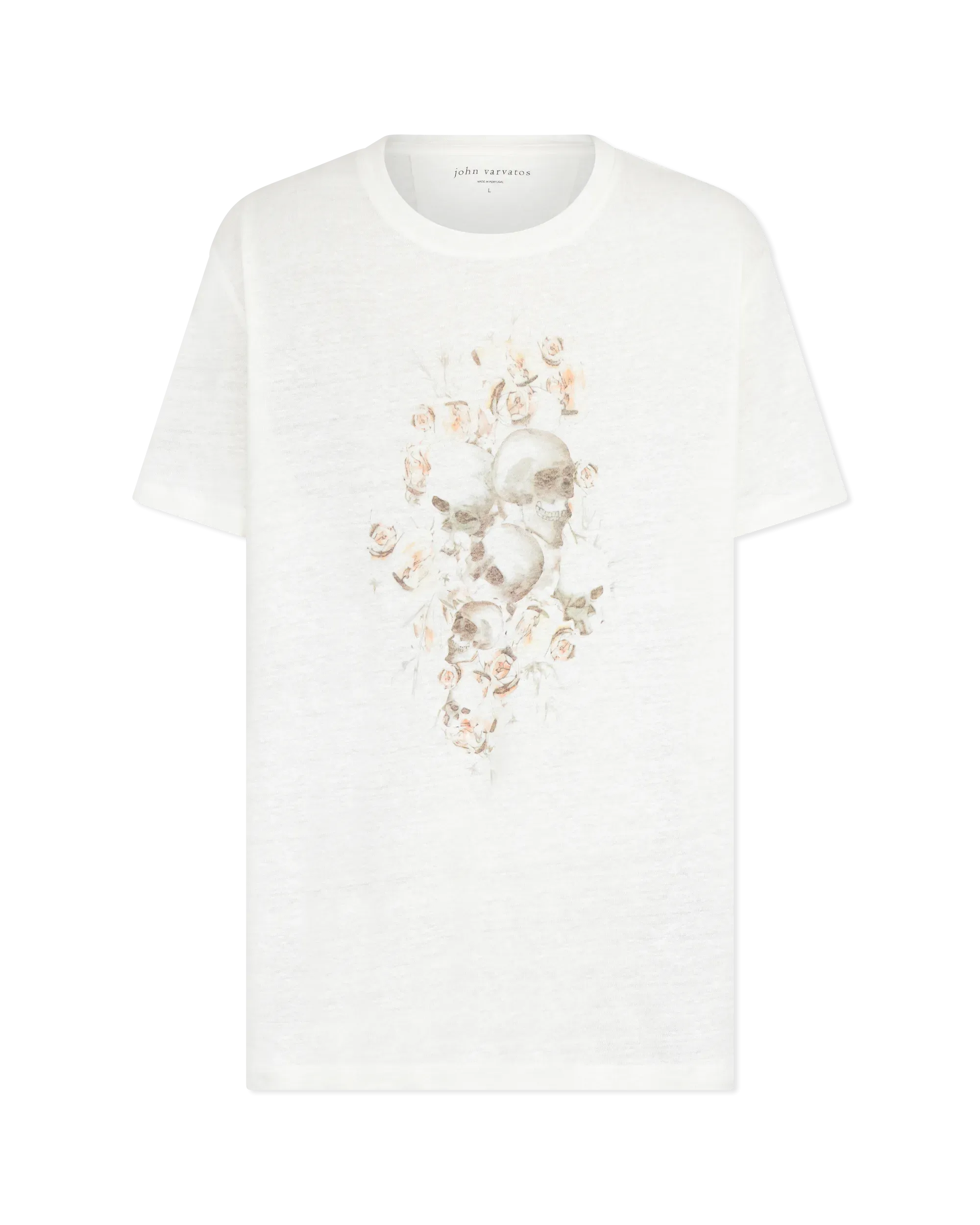 Floral Skull Crew T-shirt