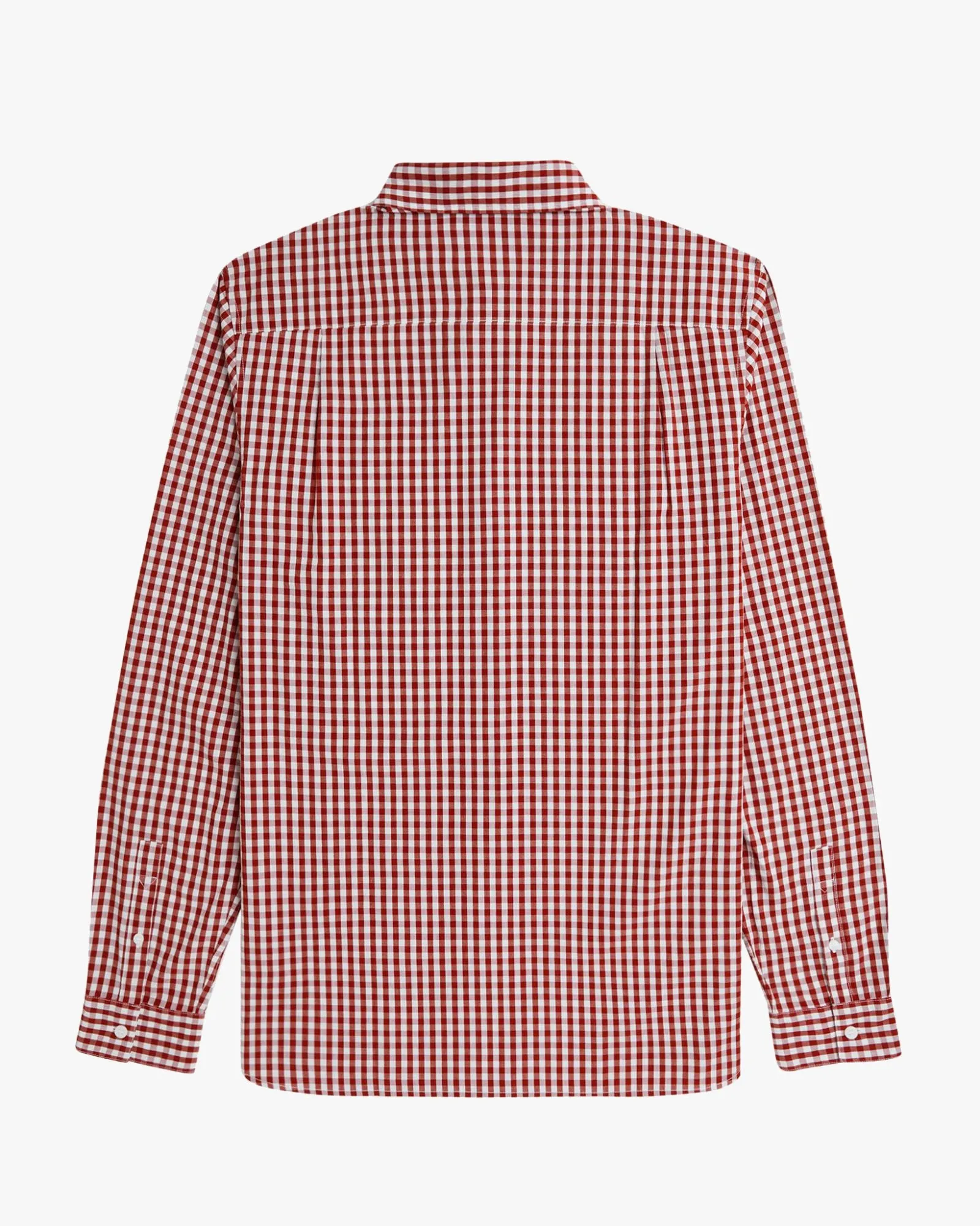 Fred Perry Gingham Shirt - Burnt Red