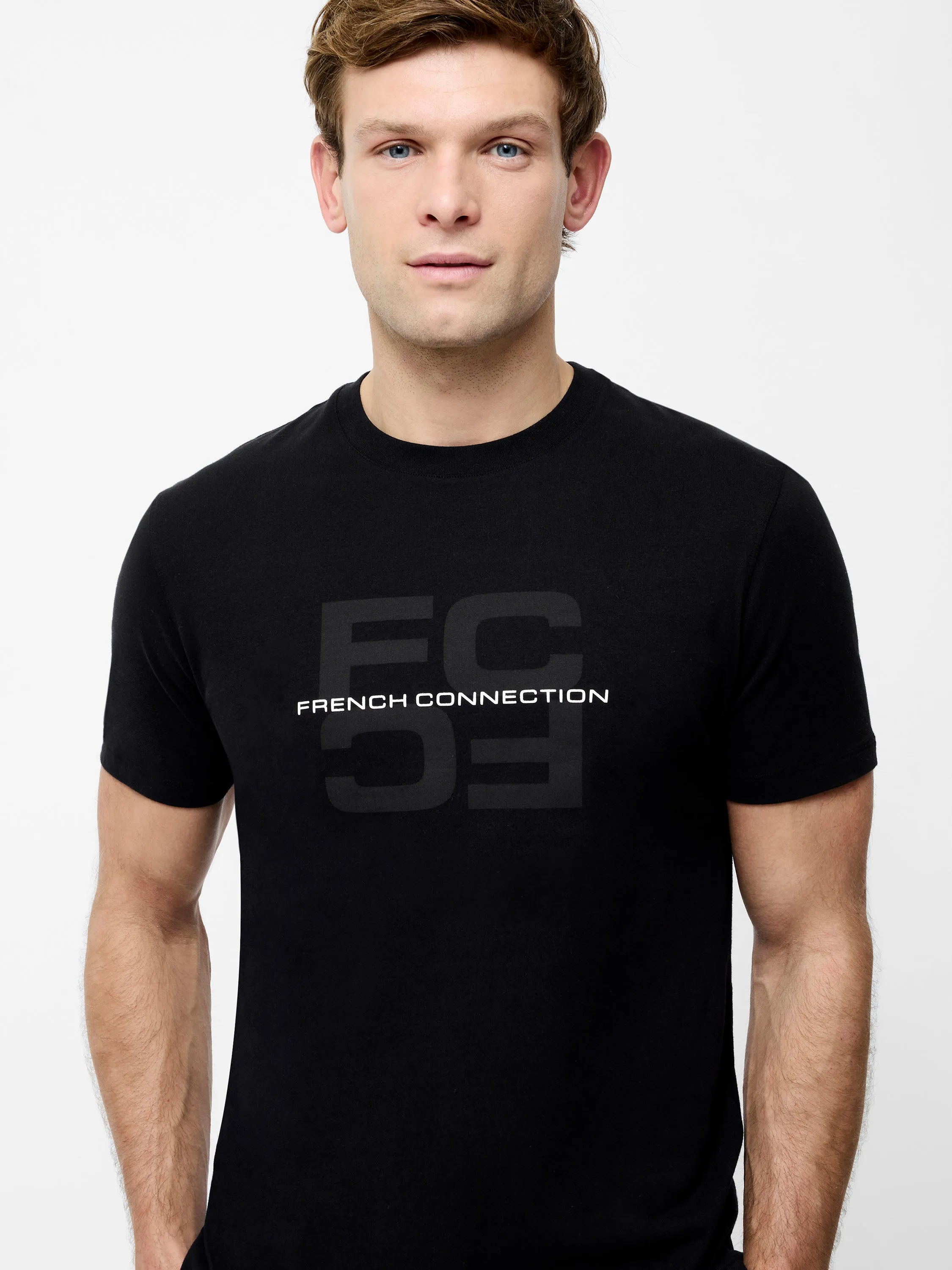 French Connection Mirror Organic Graphic T-Shirt