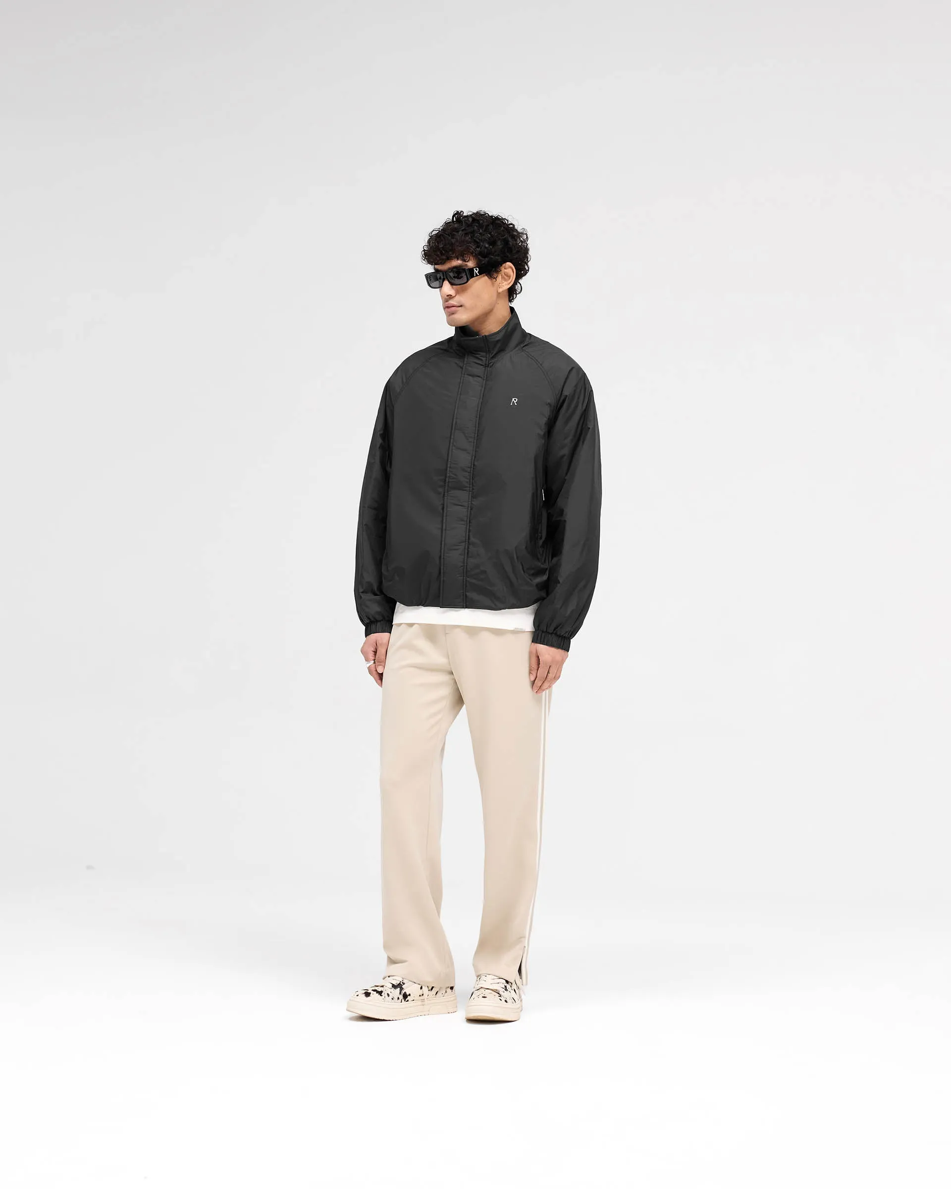 Funnel Neck Jacket - Black