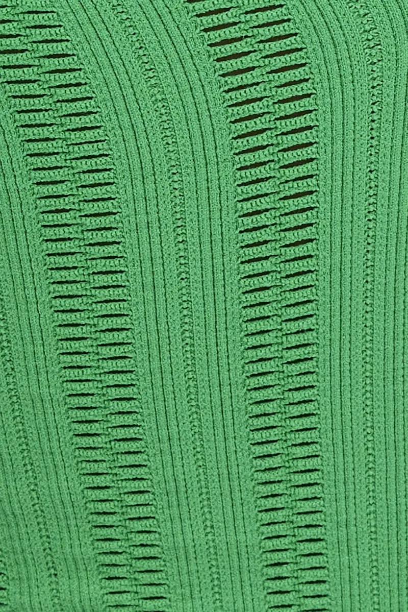 Green Singlet Top Seamless