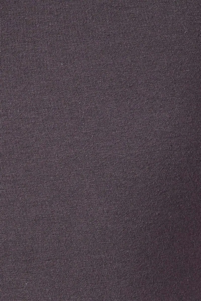 Grey Top Long Sleeve Scoop Neck
