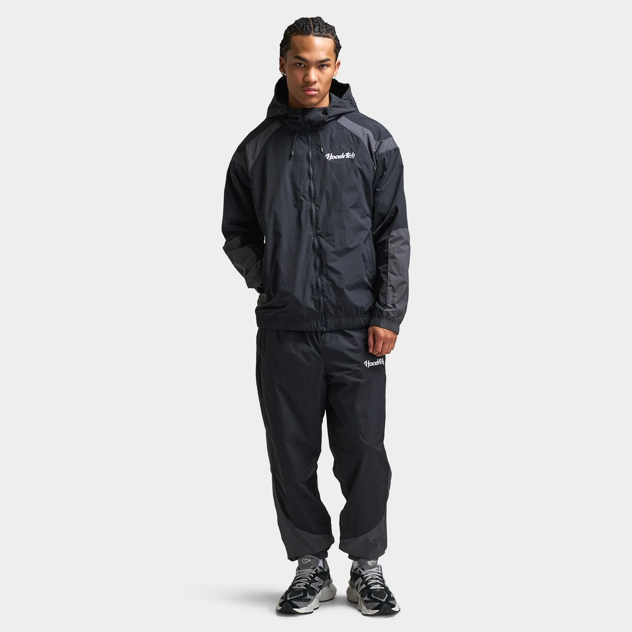 Hoodrich Galaxy Woven Jacket Black / Asphalt - White
