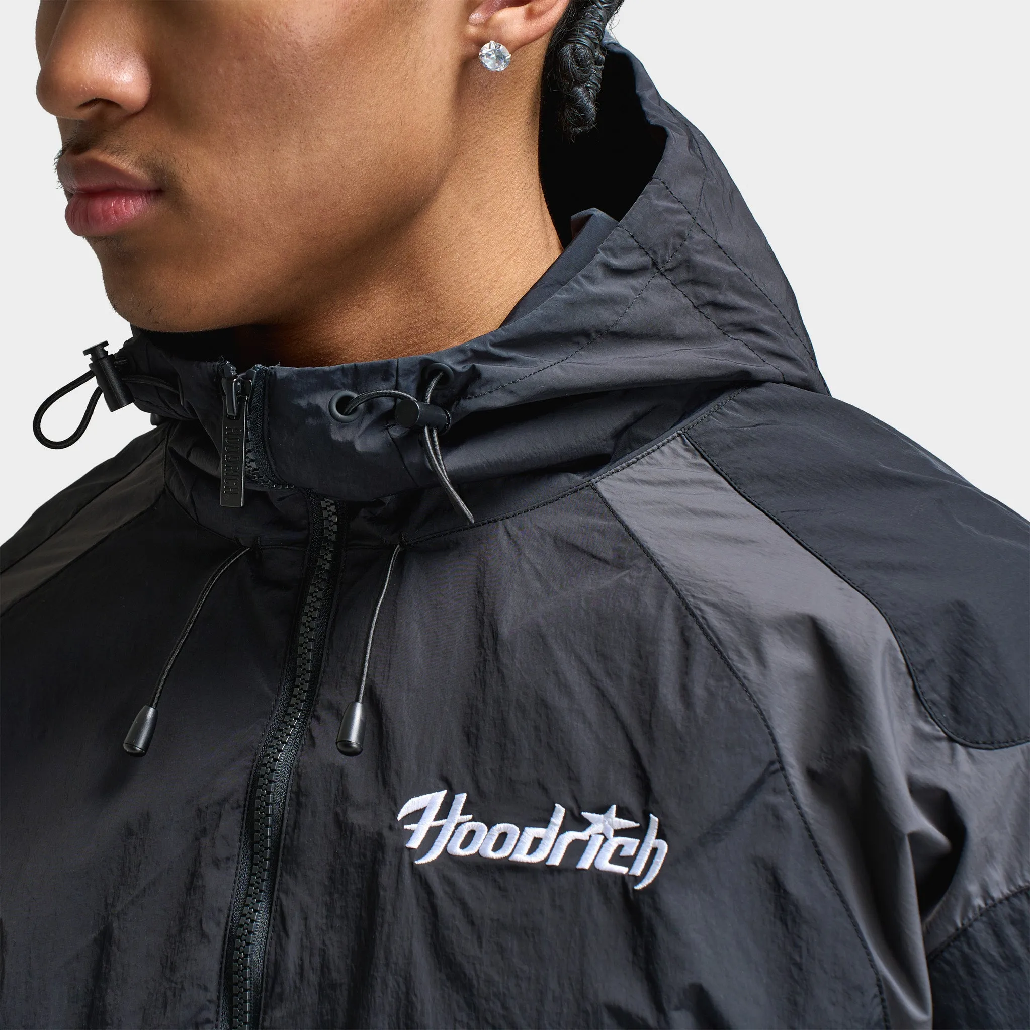 Hoodrich Galaxy Woven Jacket Black / Asphalt - White