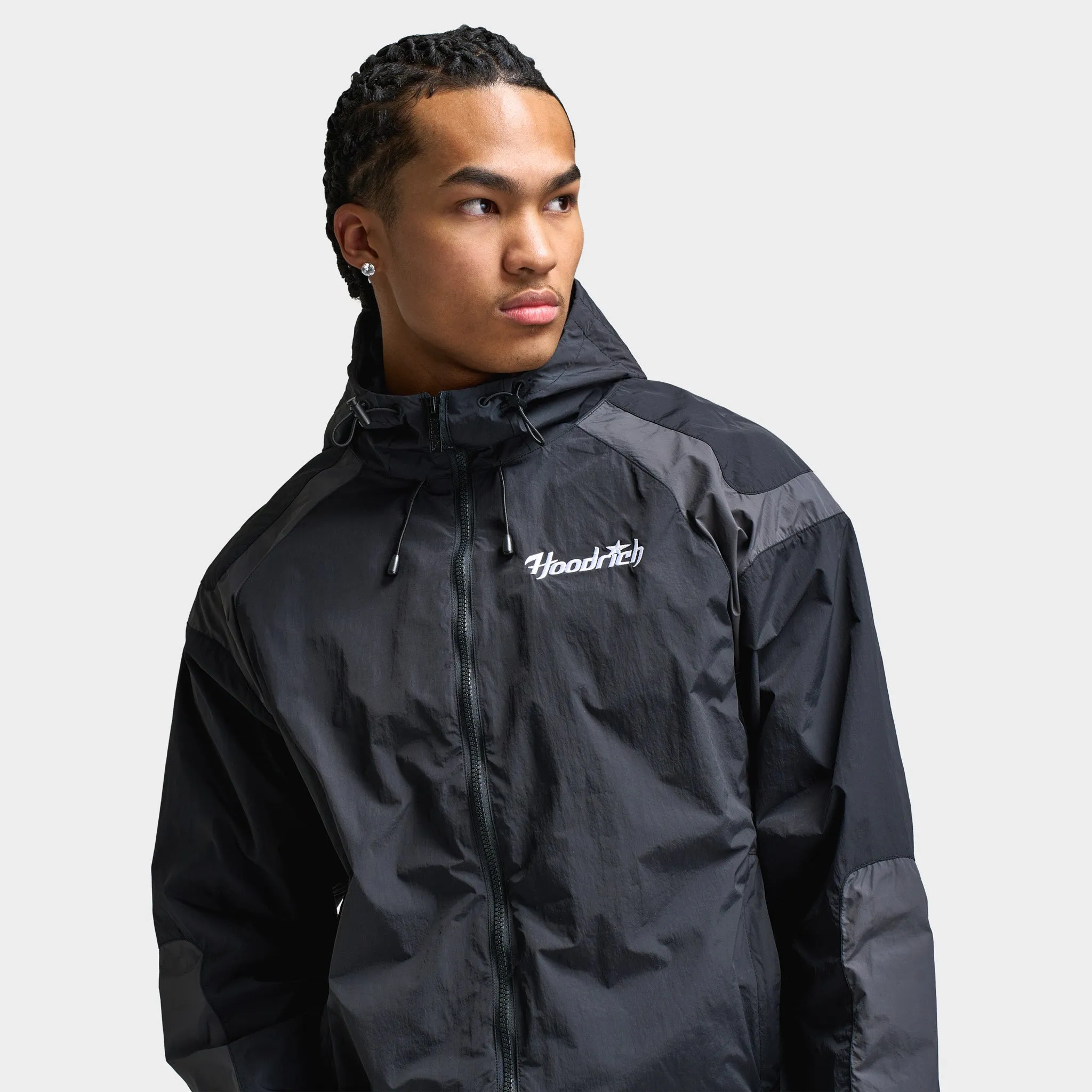 Hoodrich Galaxy Woven Jacket Black / Asphalt - White