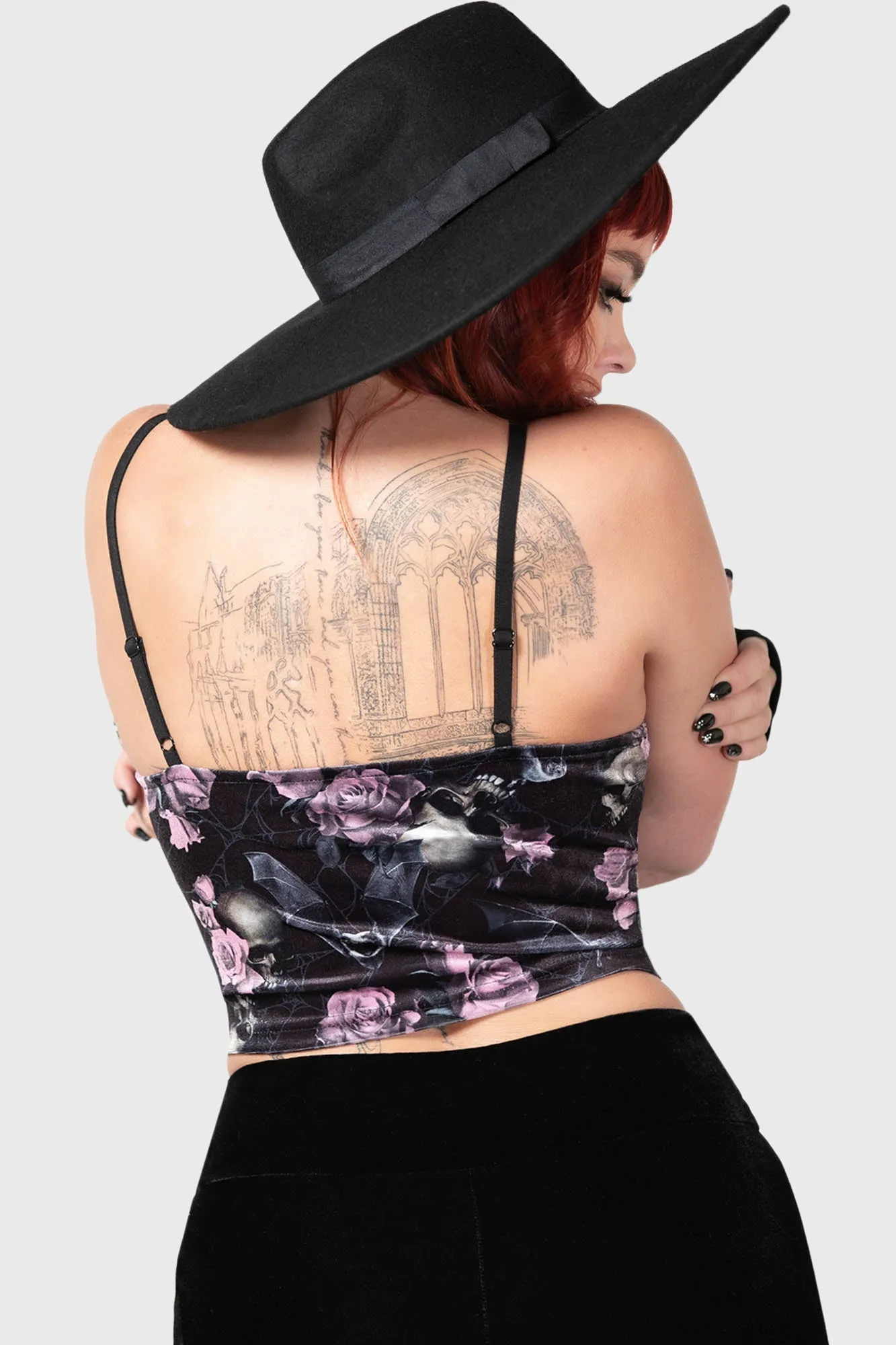 Lost In Sin Zip Top [BLACK/PINK] - Resurrect