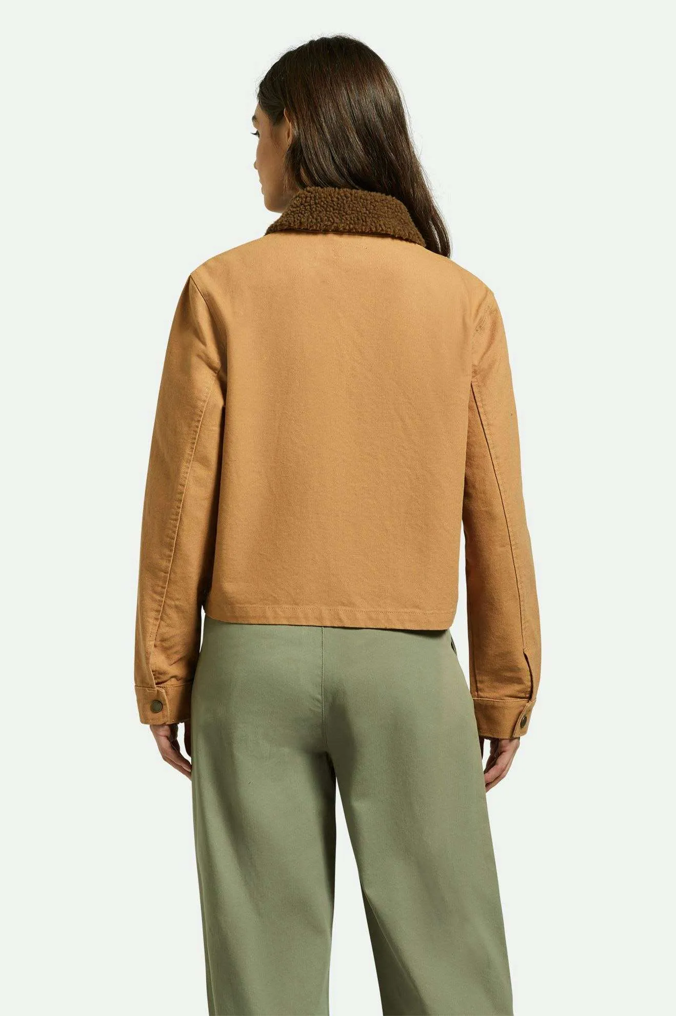 Mechanics Women's Garage Sherpa Zip Jacket - Tobacco Brown