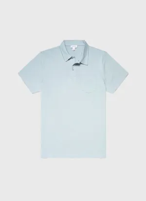 Men's Riviera Polo Shirt in Blue Sage