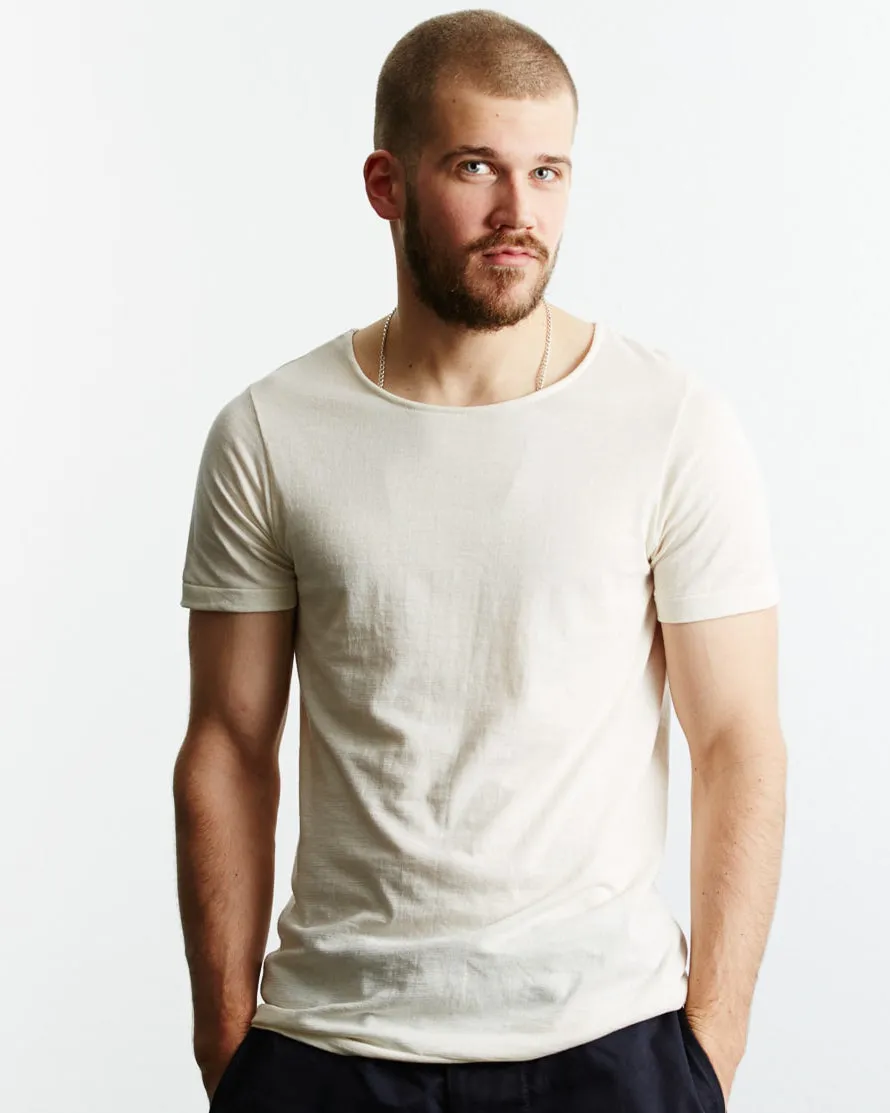 Merz b. Schwanen Good Originals 114 4.6oz 1920s Loopwheeled Tee - Nature