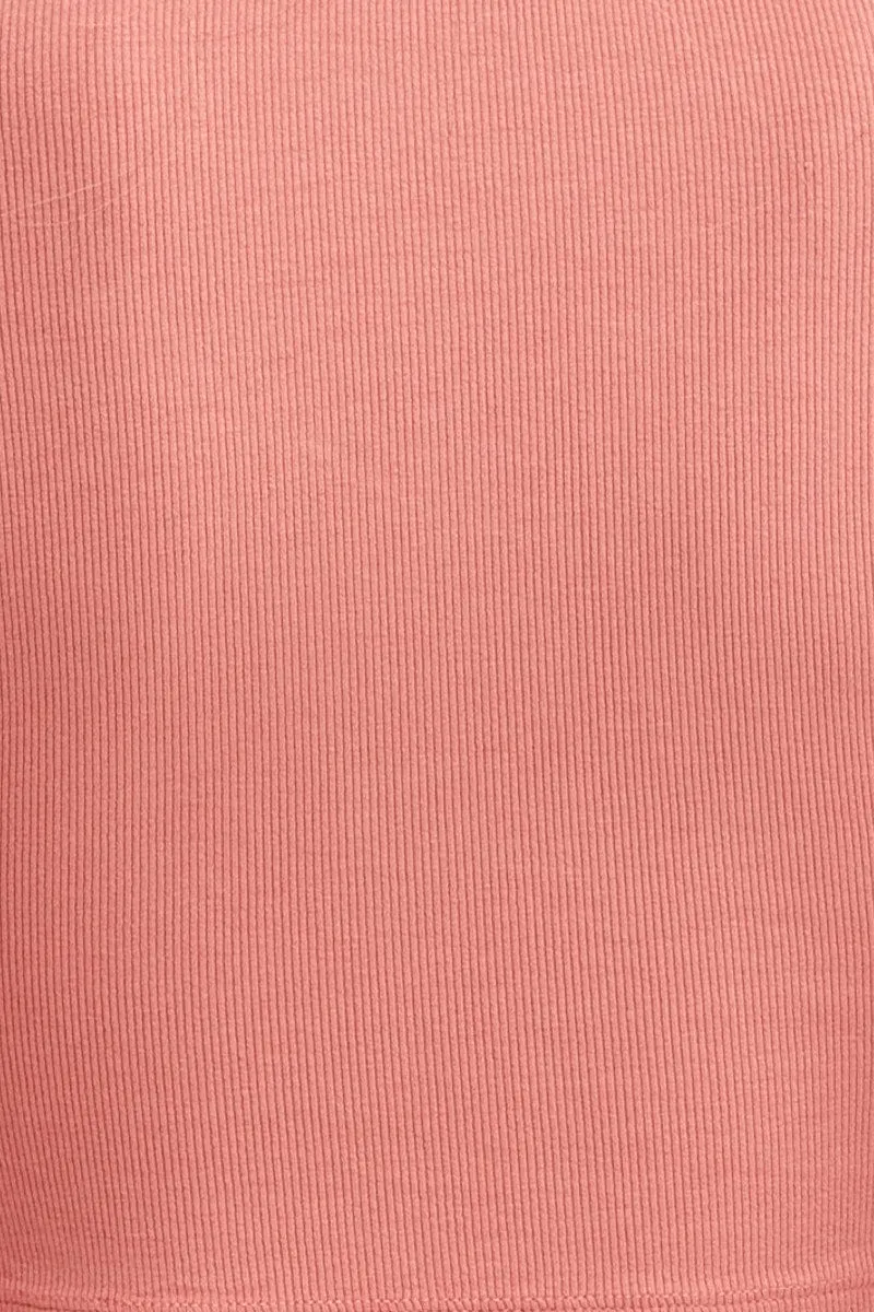 Pink Tank Long Sleeve Drawstring
