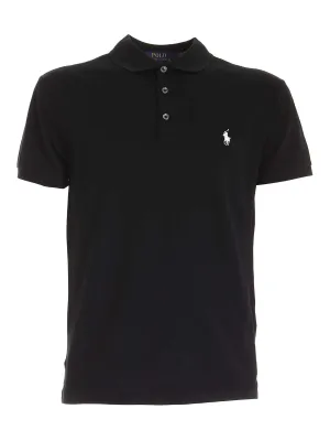 Polo Ralph Lauren Logo Embroidered Slim-Fit Polo Shirt