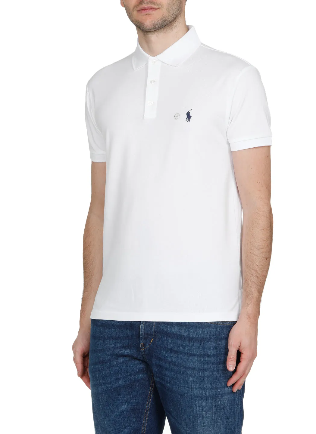 Polo Ralph Lauren Logo Embroidered Slim-Fit Polo Shirt