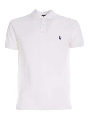 Polo Ralph Lauren Logo Embroidered Slim-Fit Polo Shirt