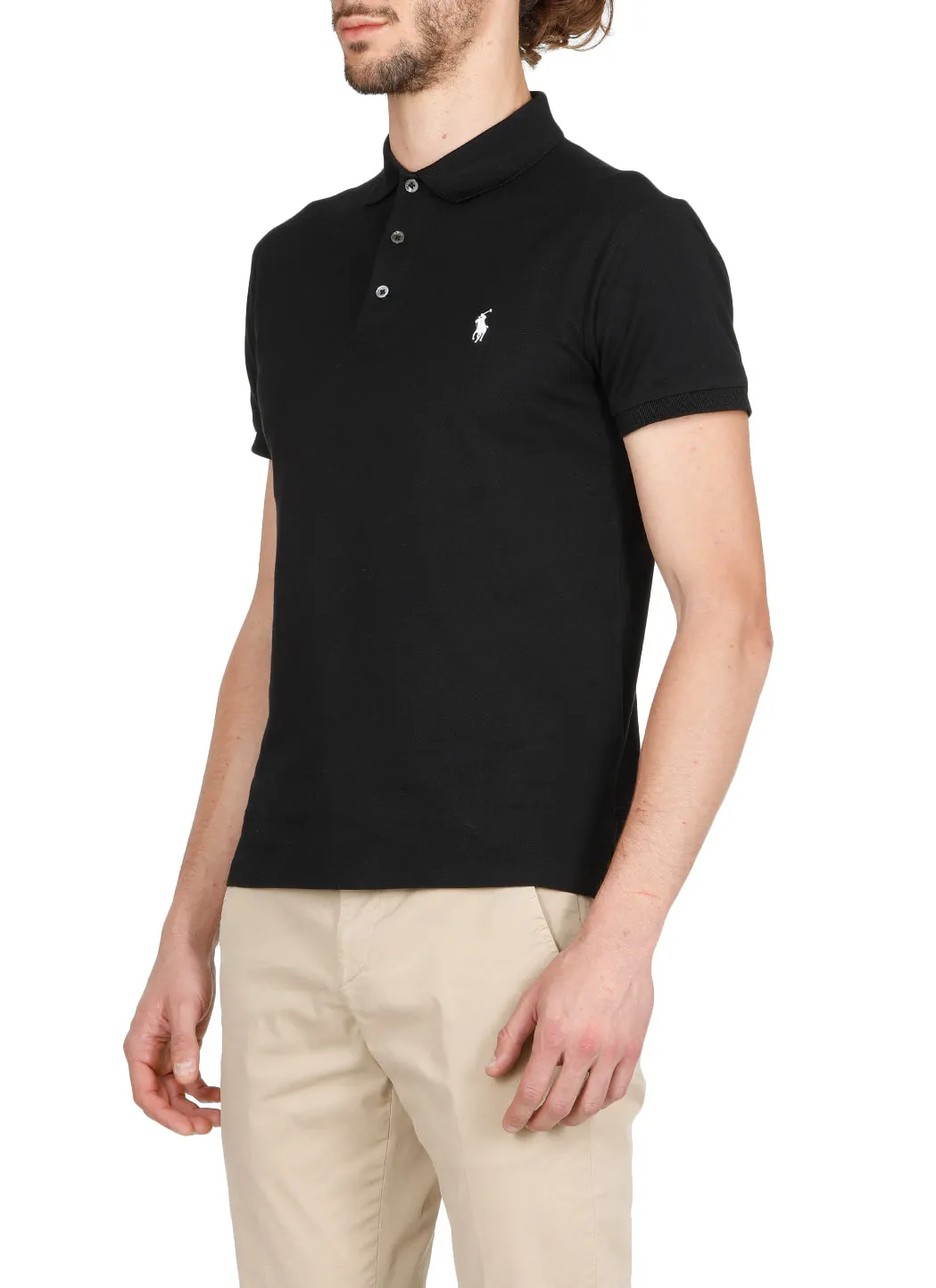Polo Ralph Lauren Logo Embroidered Slim-Fit Polo Shirt