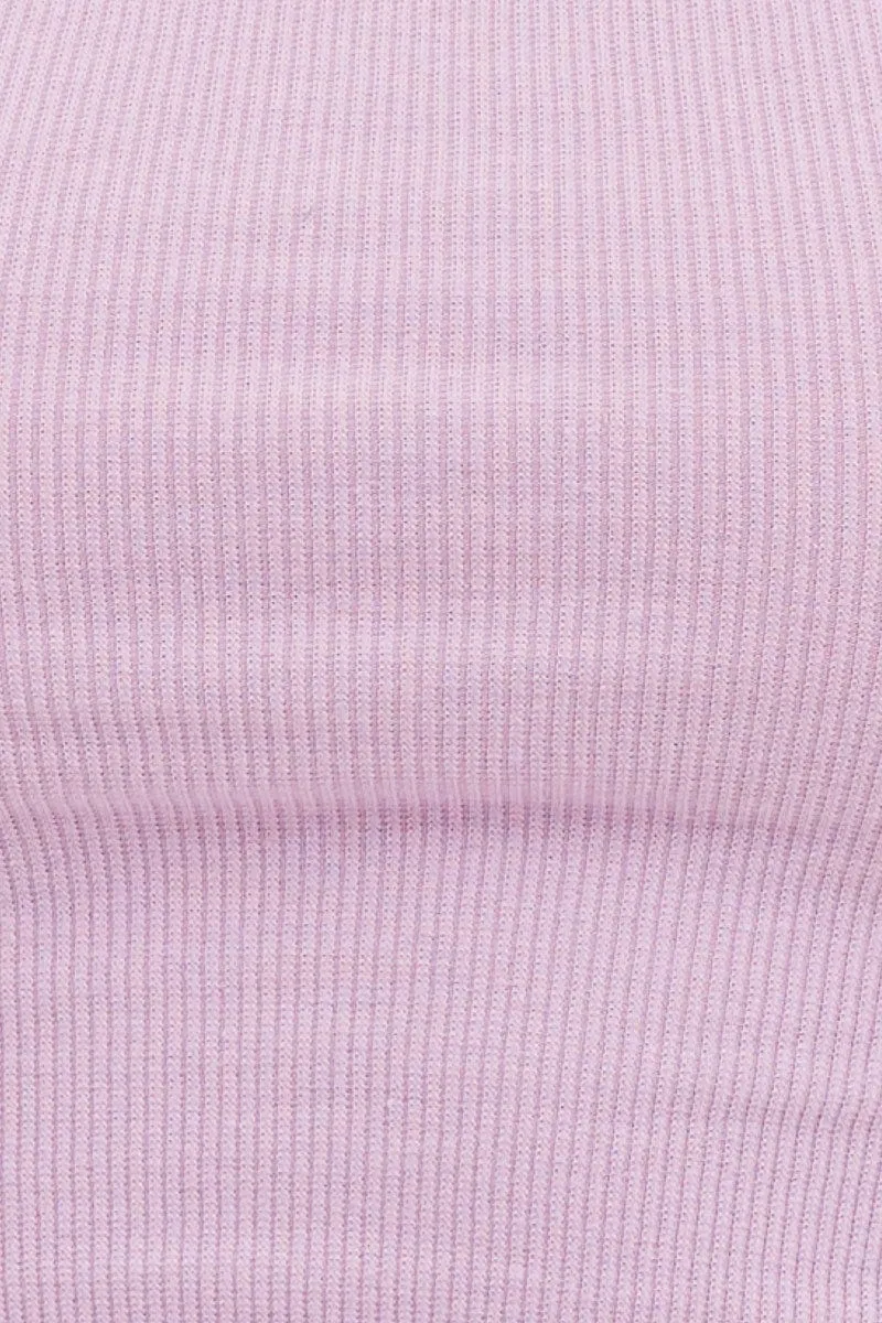 Purple Crop Singlet Top