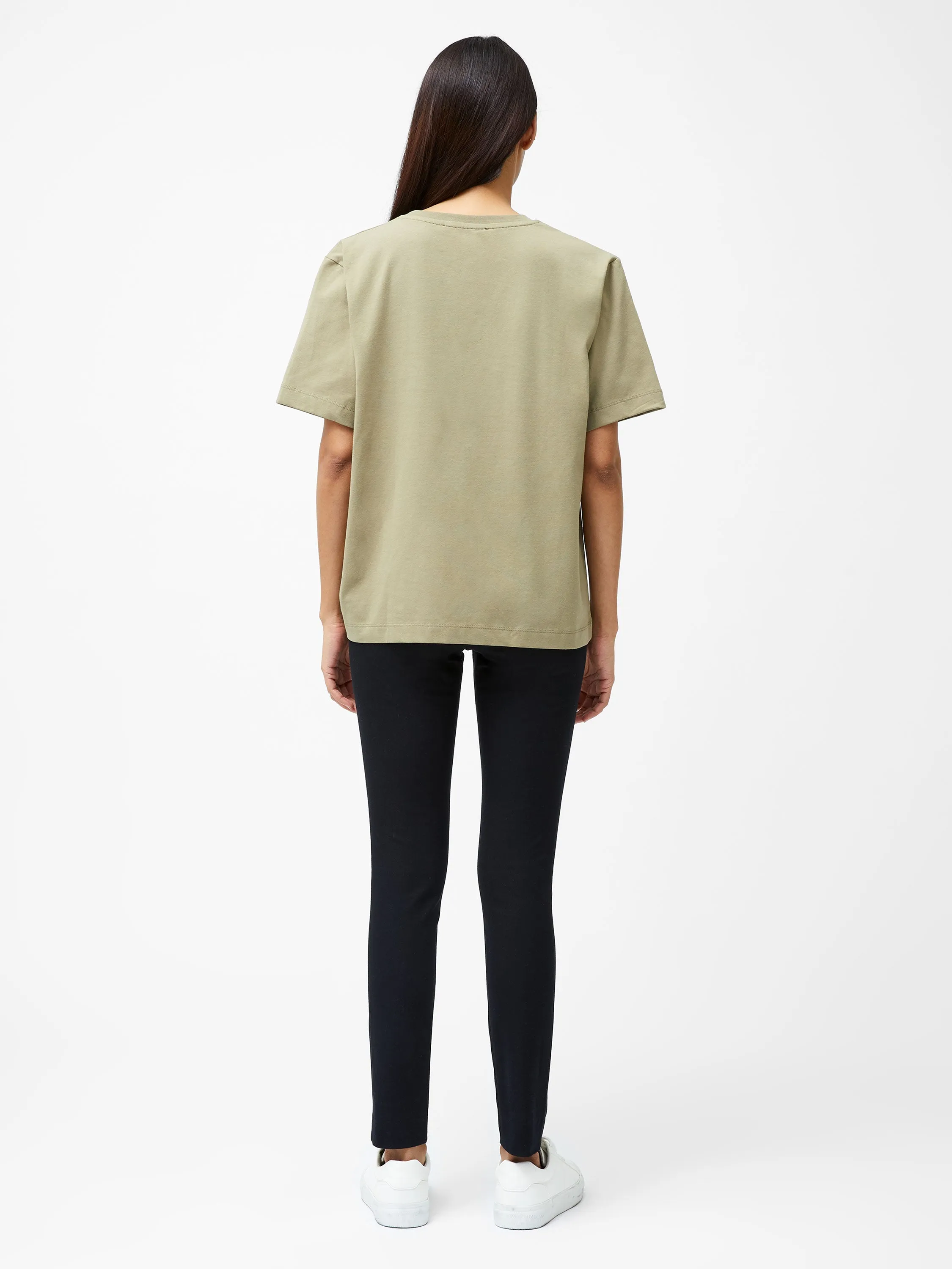 Rallie Cotton Rouched T-Shirt