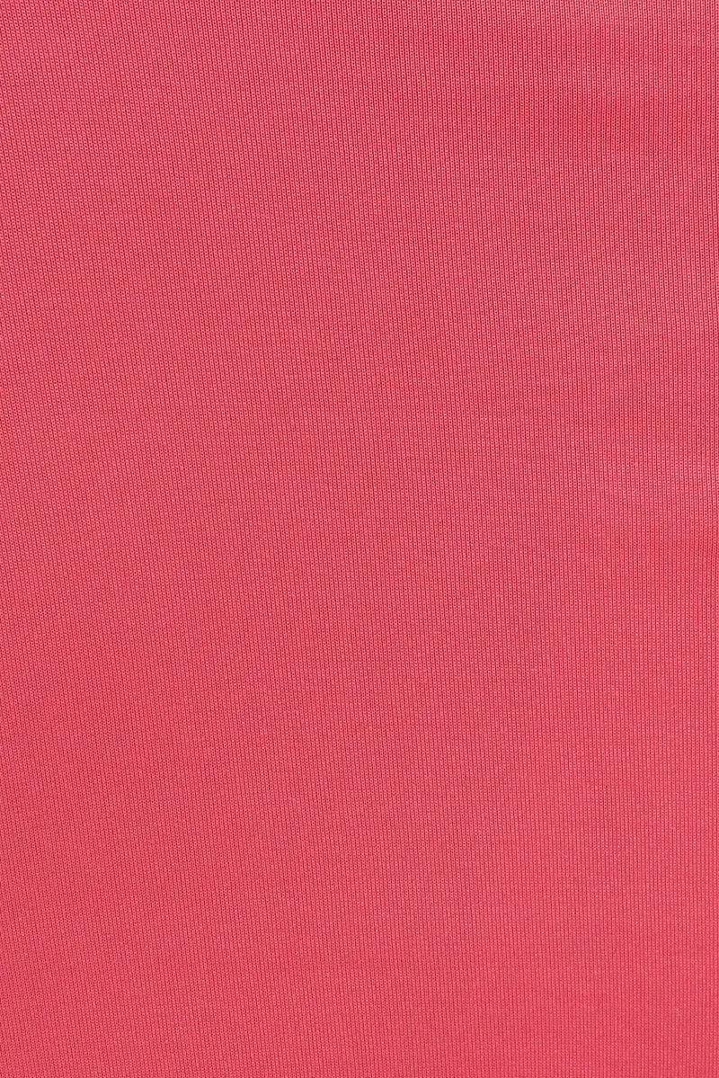 Red Crop Singlet Top
