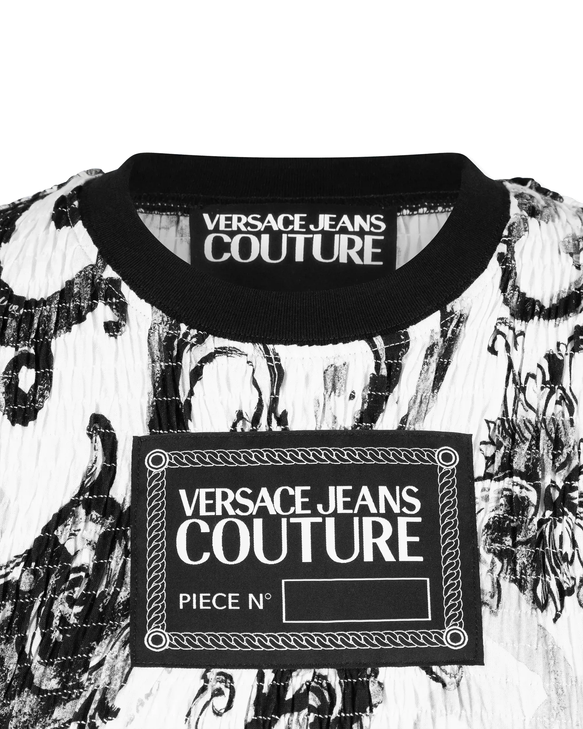 Ruched Watercolor Couture Crop Top