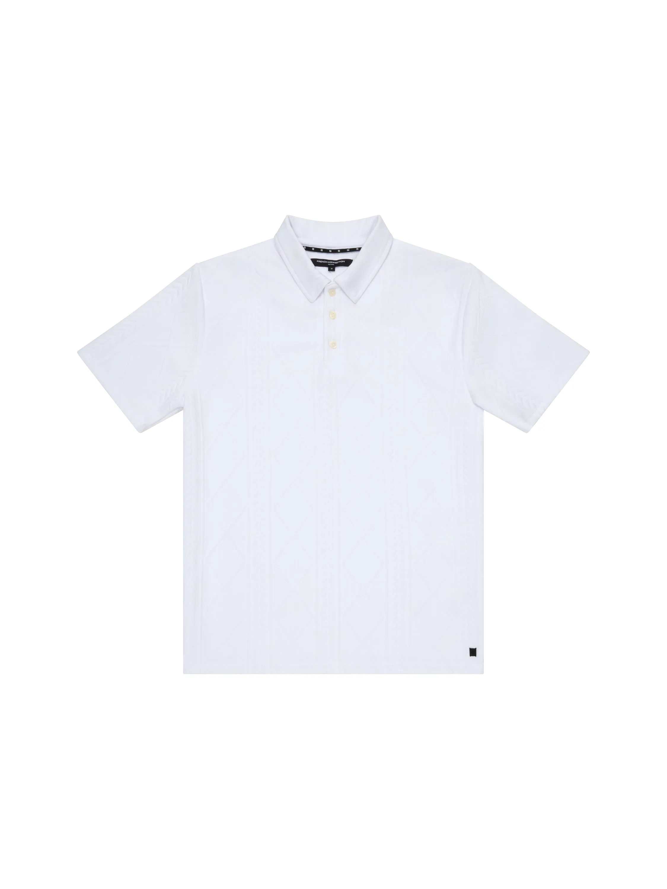 Short Sleeve Jacquard Polo Shirt