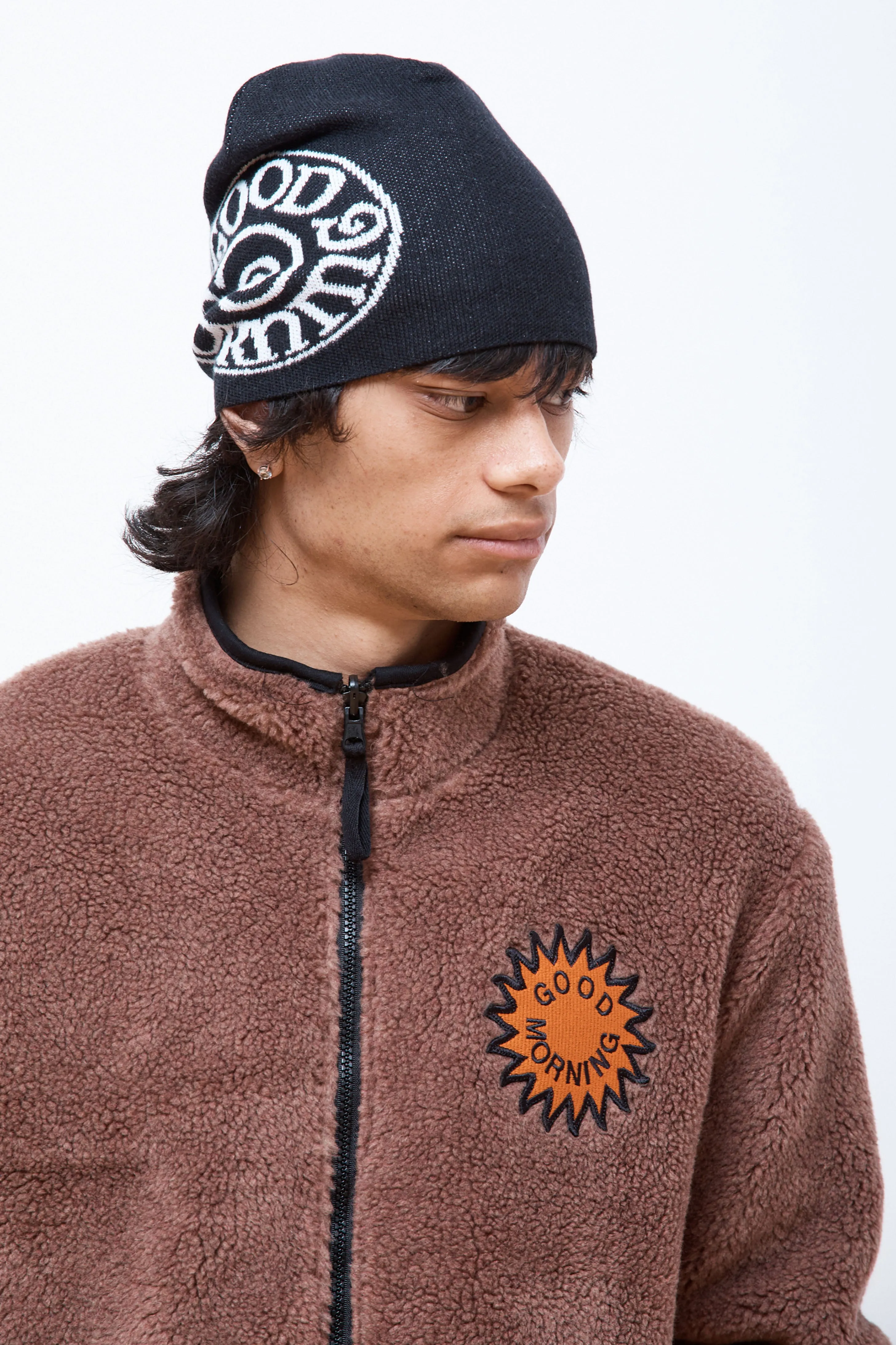 Spiral Beanie Black