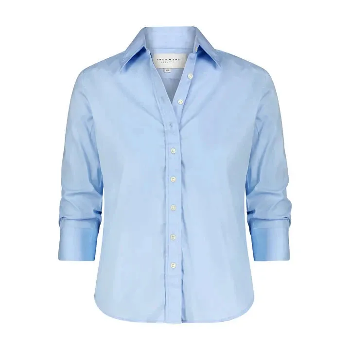 The 3/4 Sleeve Essentials Icon Shirt Blue Dawn