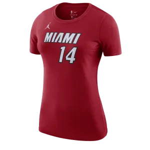 Tyler Herro Nike Jordan Brand Statement Red Name & Number Women's Tee