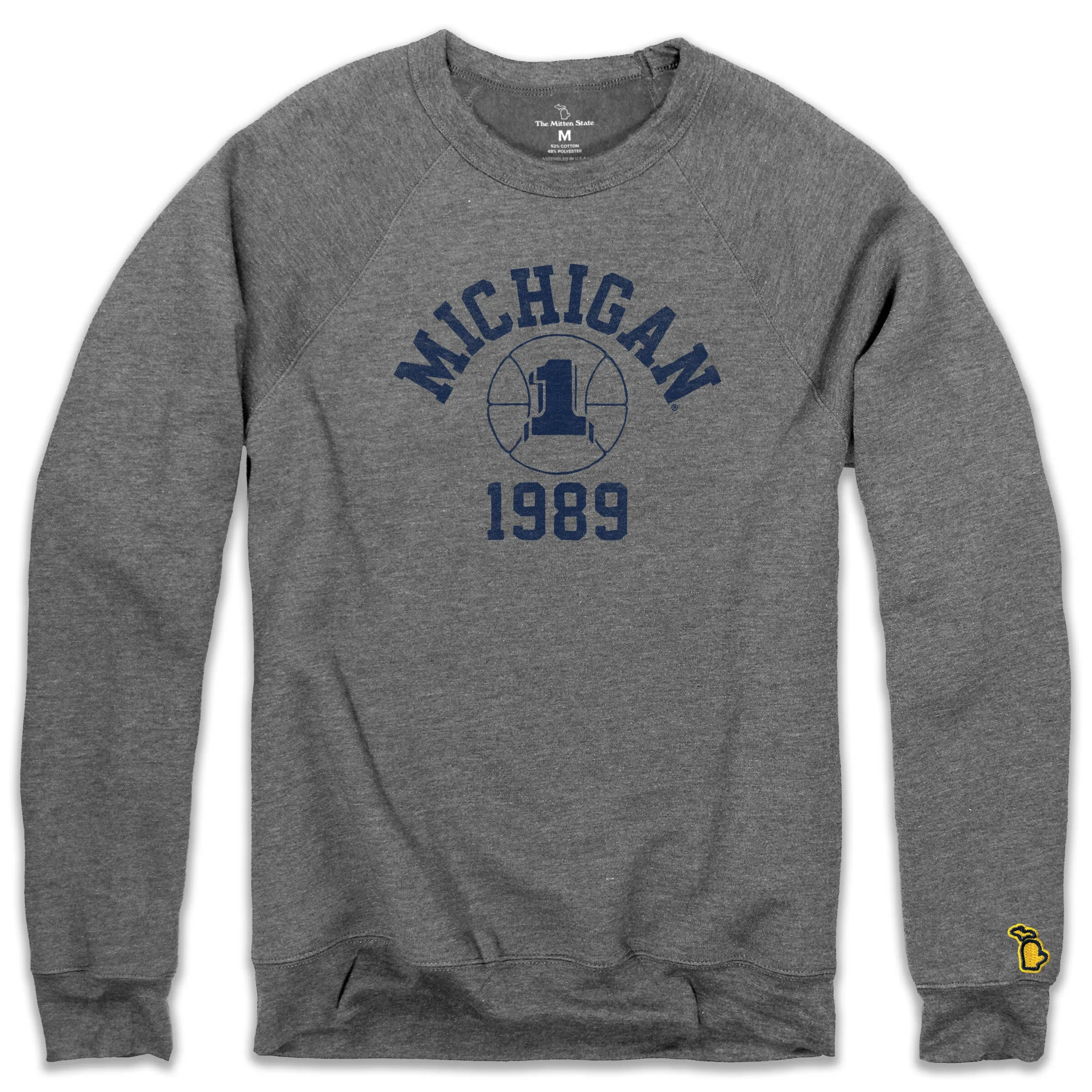 UOFM - '89 BASKETBALL FLEECE SWEATSHIRT (UNISEX)