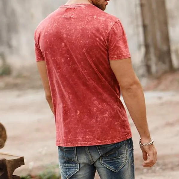 West Louis™ Brand O-Neck Pure Cotton T-shirt