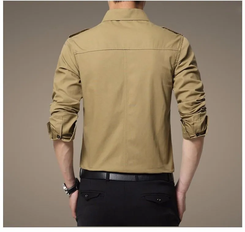 West Louis™ Full Sleeve Epaulet Shirt