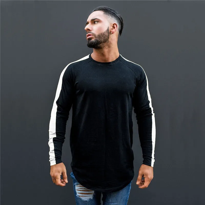 West Louis™ Side Stripe Muscle Hem T-shirt