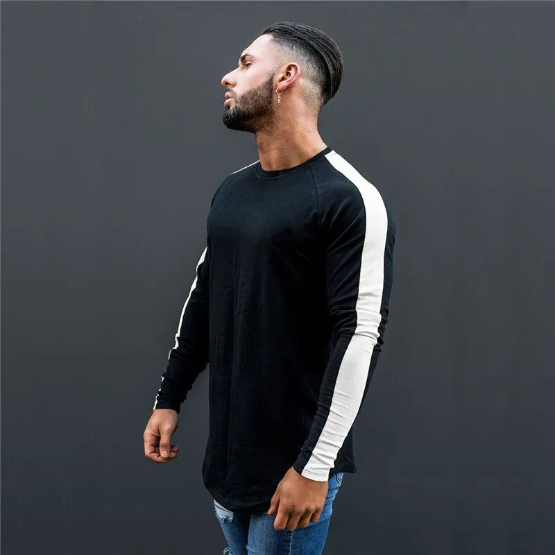 West Louis™ Side Stripe Muscle Hem T-shirt