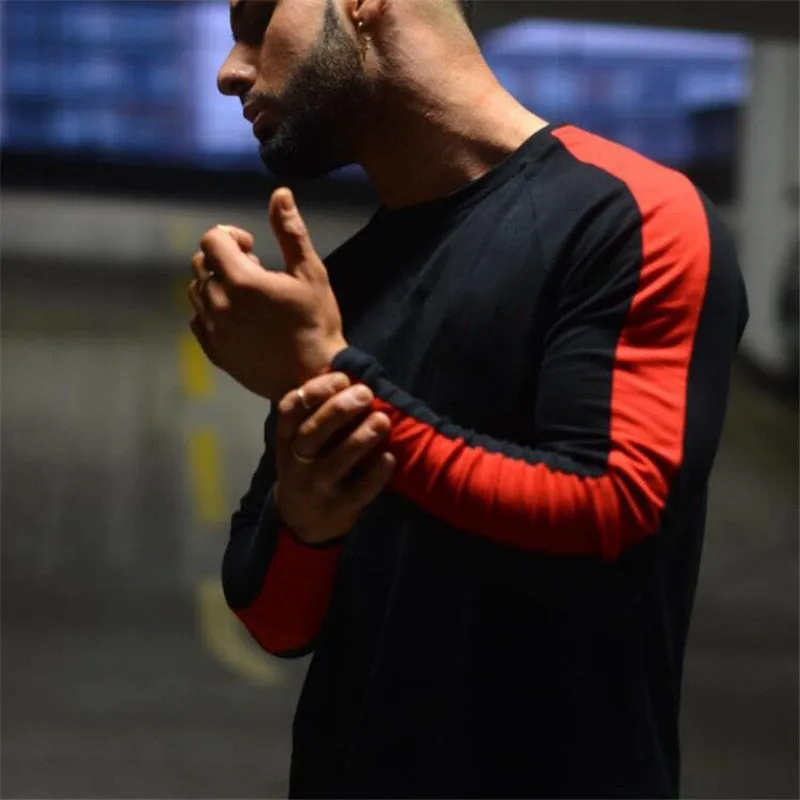West Louis™ Side Stripe Muscle Hem T-shirt
