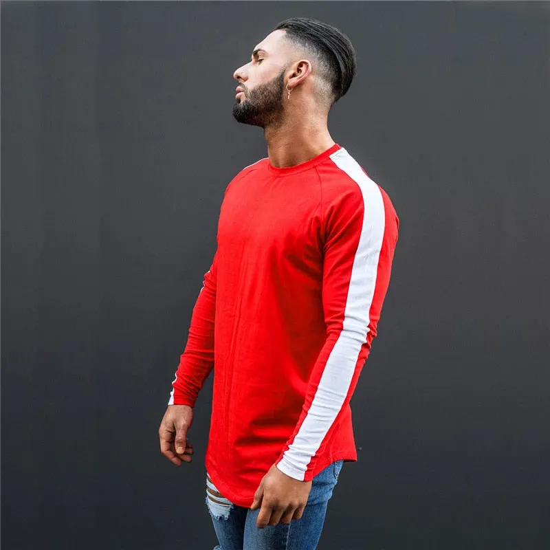West Louis™ Side Stripe Muscle Hem T-shirt