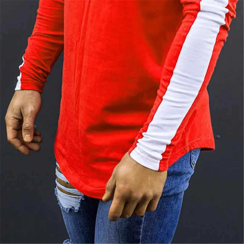 West Louis™ Side Stripe Muscle Hem T-shirt