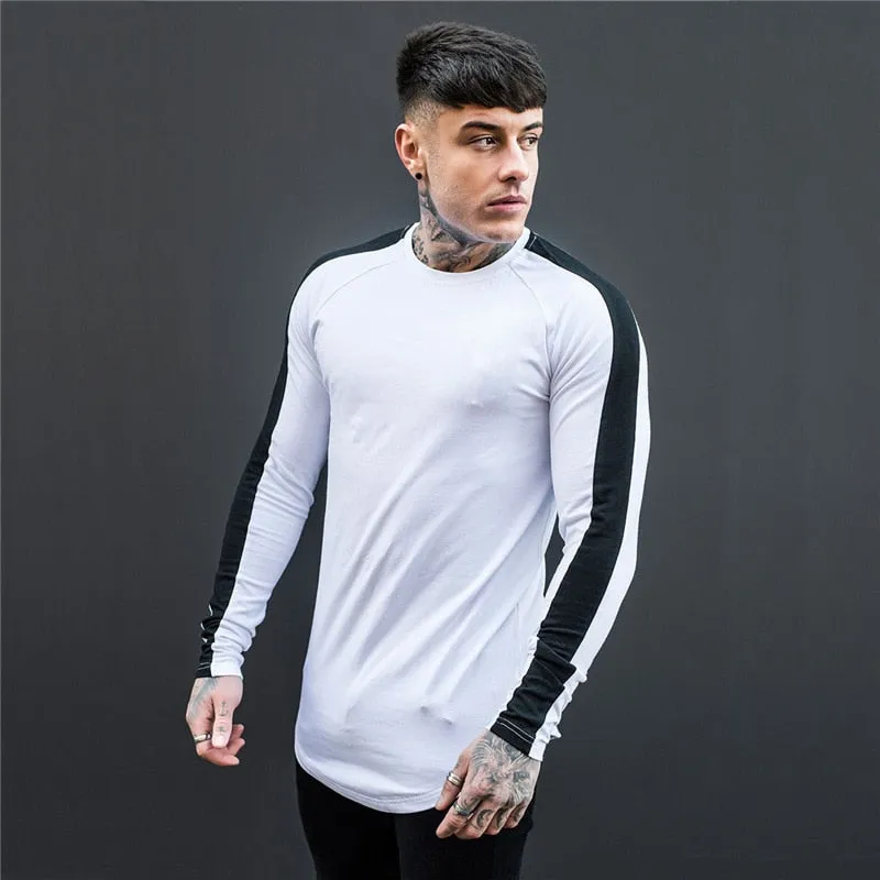 West Louis™ Side Stripe Muscle Hem T-shirt