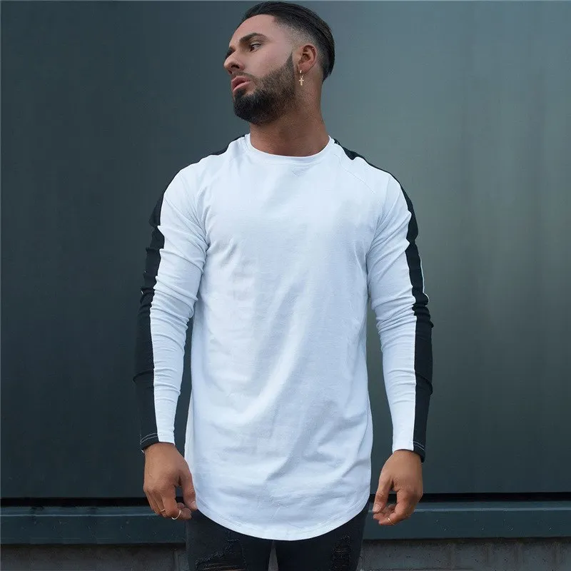 West Louis™ Side Stripe Muscle Hem T-shirt