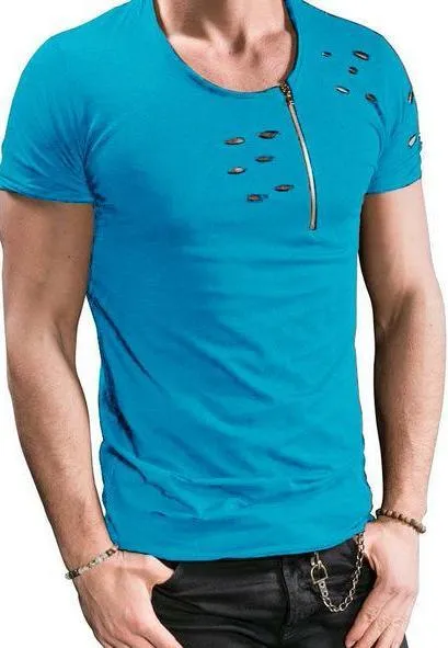 West Louis™ Summer Ripped Hole T-shirts