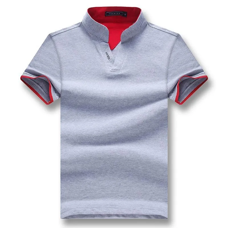 West Louis™ Summer Short Sleeved Turn Down Collar Polo Shirt