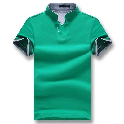 West Louis™ Summer Short Sleeved Turn Down Collar Polo Shirt