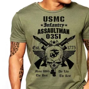 West Louis™ US Marines Infantry Assaultman T-Shirt